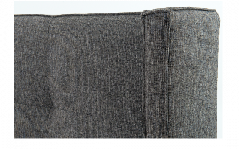 King & Queen charcoal grey upholstery