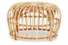 Natural rattan cross weaves for a stylish  mid-century look.