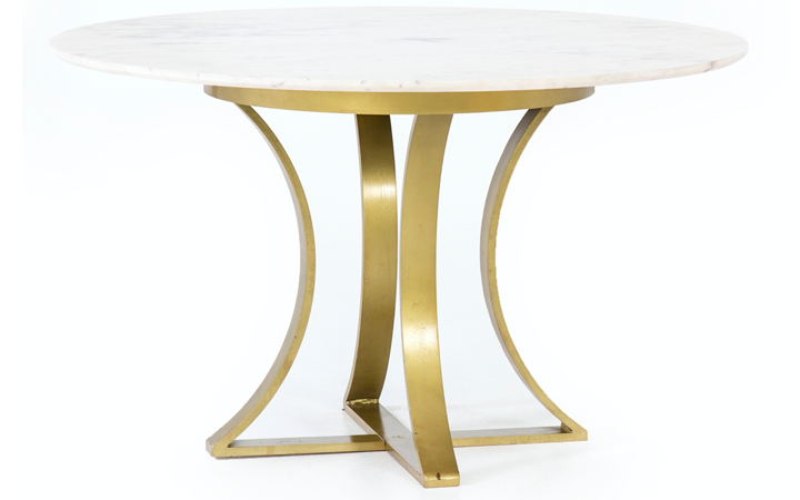 Marble-Top with gold iron Base