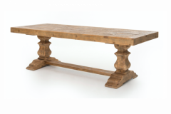 Chateauneuf tresle Table reclaimed Pine 98"