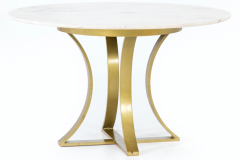 Marble-Top with gold iron Base